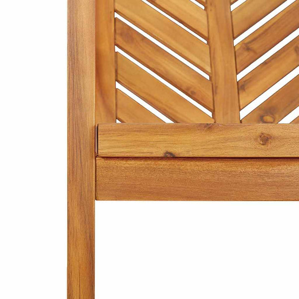 vidaXL Garden Dining Set 6 pcs Brown Solid Acacia Wood