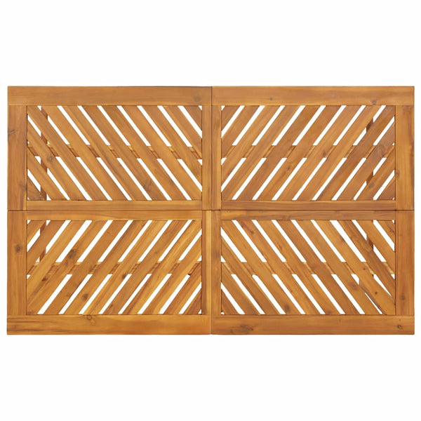 vidaXL Garden Dining Set 6 pcs Brown Solid Acacia Wood