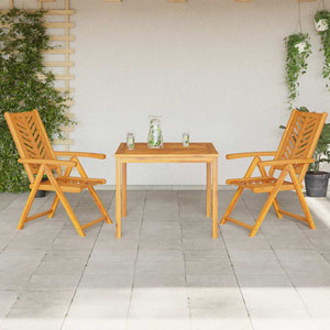 vidaXL Garden Dining Set 3 pcs Brown Solid Acacia Wood