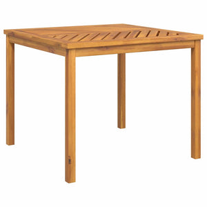 vidaXL 5 Piece Outdoor Dining Set Brown Solid Acacia Wood
