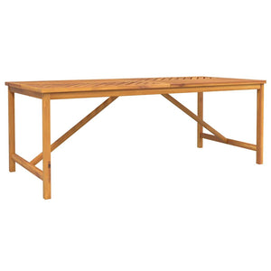 vidaXL Garden Dining Set 7 pcs Brown Solid Acacia Wood