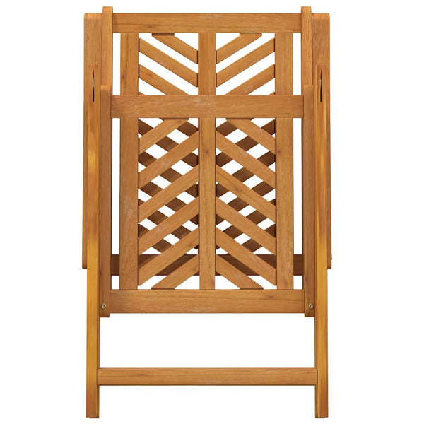 vidaXL Garden Dining Set 7 pcs Brown Solid Acacia Wood