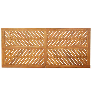 vidaXL Garden Dining Set 7 pcs Brown Solid Acacia Wood