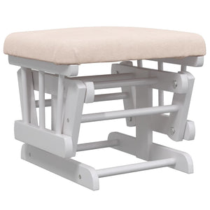 Schaukelsessel mit Hocker Hellrosa