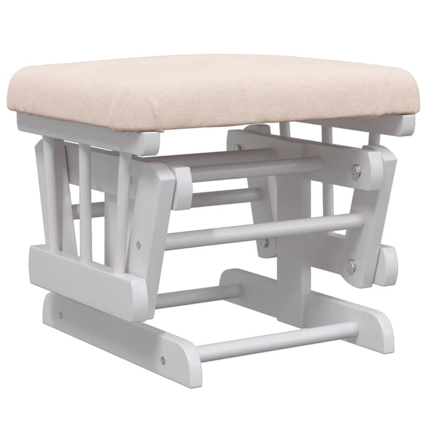 Schaukelsessel mit Hocker Hellrosa