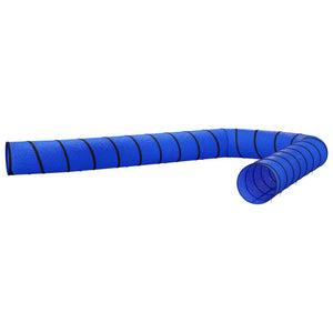 vidaXL Dog Agility Tunnel Blue Ø 55x1000 cm Polyester