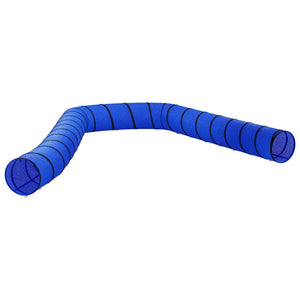 vidaXL Dog Agility Tunnel Blue Ø 55x1000 cm Polyester