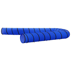 vidaXL Dog Agility Tunnel Blue Ø 55x1000 cm Polyester