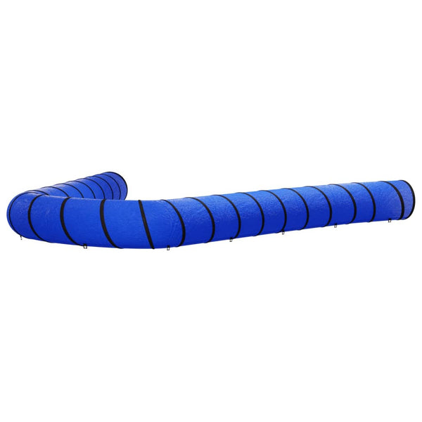 vidaXL Dog Agility Tunnel Blue Ø 55x1000 cm Polyester