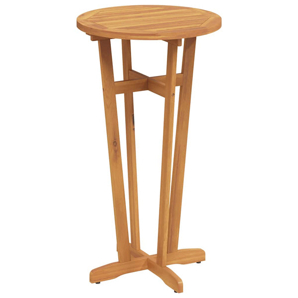 vidaXL Garden Bar Table Ø60x105 cm Solid Acacia Wood