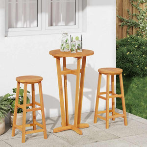 vidaXL Garden Bar Table Ø60x105 cm Solid Acacia Wood