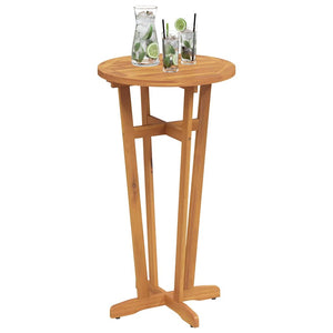vidaXL Garden Bar Table Ø60x105 cm Solid Acacia Wood