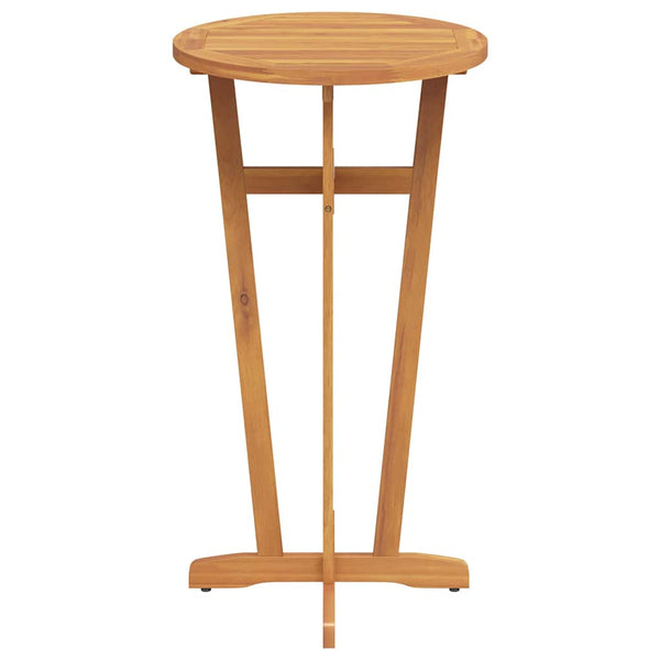 vidaXL Garden Bar Table Ø60x105 cm Solid Acacia Wood