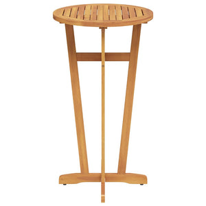 vidaXL Garden Bar Table Ø60x105 cm Solid Acacia Wood