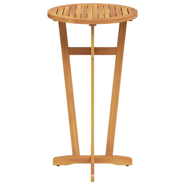 vidaXL Garden Bar Table Ø60x105 cm Solid Acacia Wood
