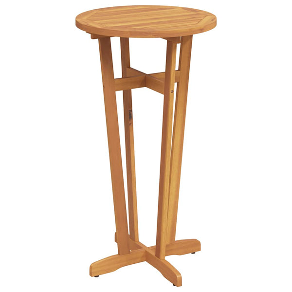 vidaXL Garden Bar Table Ø60x105 cm Solid Acacia Wood
