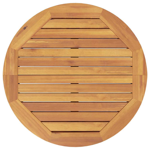 vidaXL Garden Bar Table Ø60x105 cm Solid Acacia Wood
