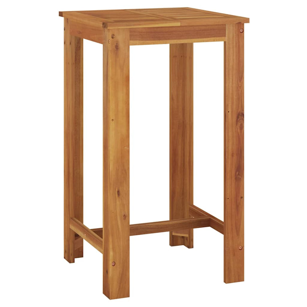 vidaXL Garden Bar Table 60x60x105 cm Solid Acacia Wood
