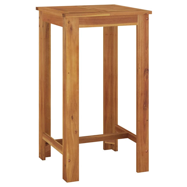 vidaXL Garden Bar Table 60x60x105 cm Solid Acacia Wood
