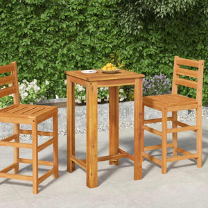 vidaXL Garden Bar Table 60x60x105 cm Solid Acacia Wood