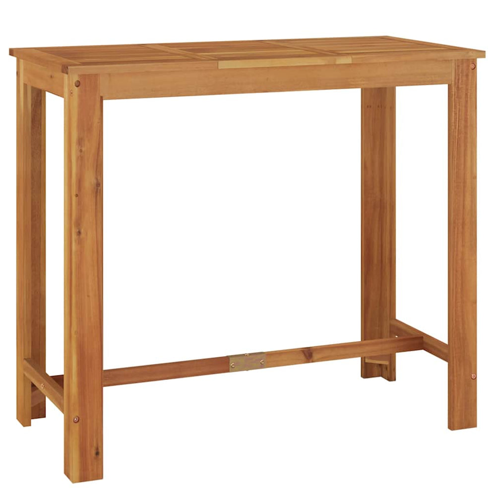 vidaXL Garden Bar Table 120x60x105 cm Solid Acacia Wood