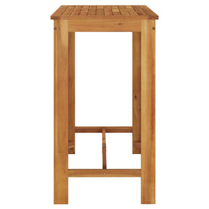 vidaXL Garden Bar Table 120x60x105 cm Solid Acacia Wood