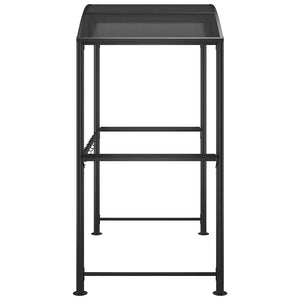 Grillpavillon mit Seitenregalen Anthrazit 210x114x230 cm