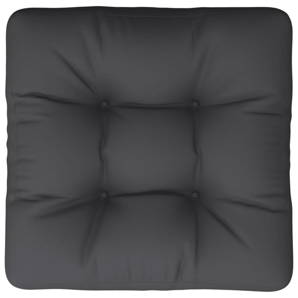 Schwarzes Palettenkissen 50x50 cm