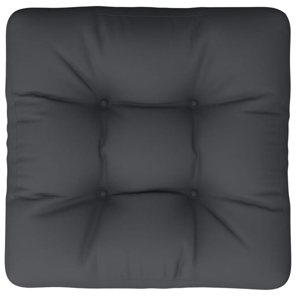 Schwarzes Palettenkissen 60x60 cm