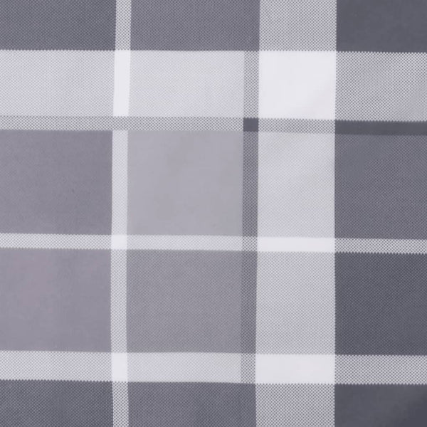 Graues Palettenkissen Karomuster 70x70 cm
