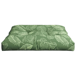 Palettenkissen 70x70 Blattmuster Stoff