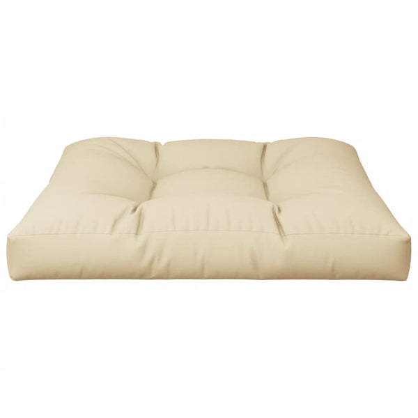 Beiges Palettenkissen 80x80 cm