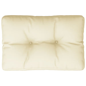 Palettenkissen Creme 60x40 cm Stoff