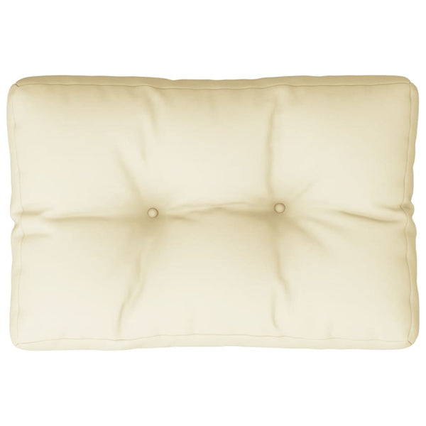 Palettenkissen Creme 60x40 cm Stoff