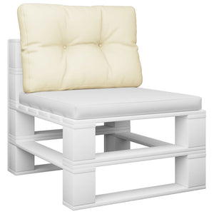 Palettenkissen Creme 60x40 cm Stoff