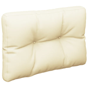 Palettenkissen Creme 60x40 cm Stoff