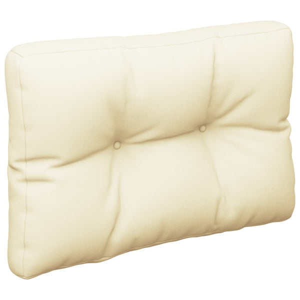 Palettenkissen Creme 60x40 cm Stoff