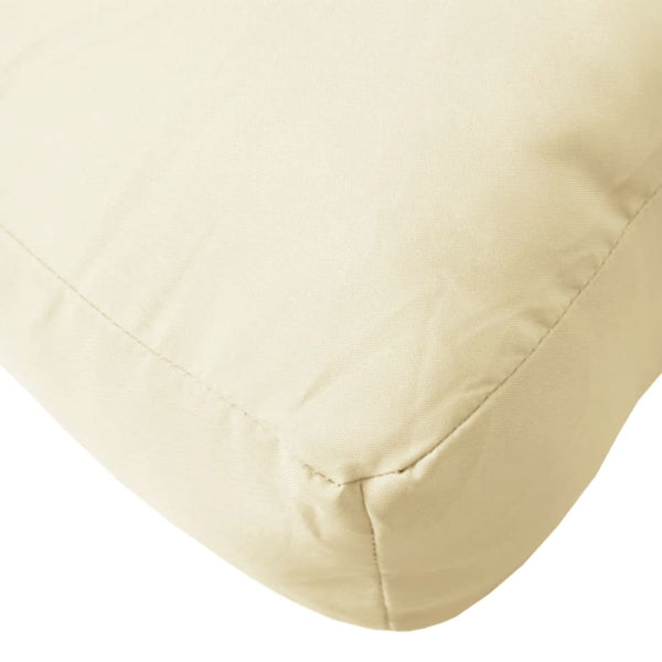 Palettenkissen Creme 60x40 cm Stoff