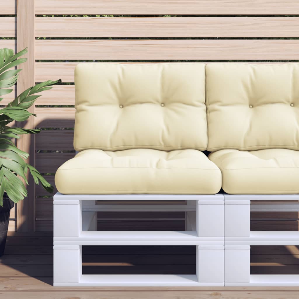 Palettenkissen Creme 60x40 cm Stoff