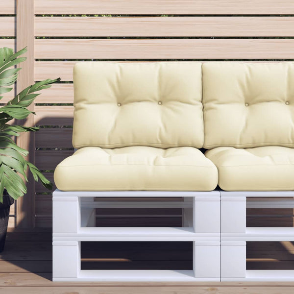 Palettenkissen Creme 60x40 cm Stoff