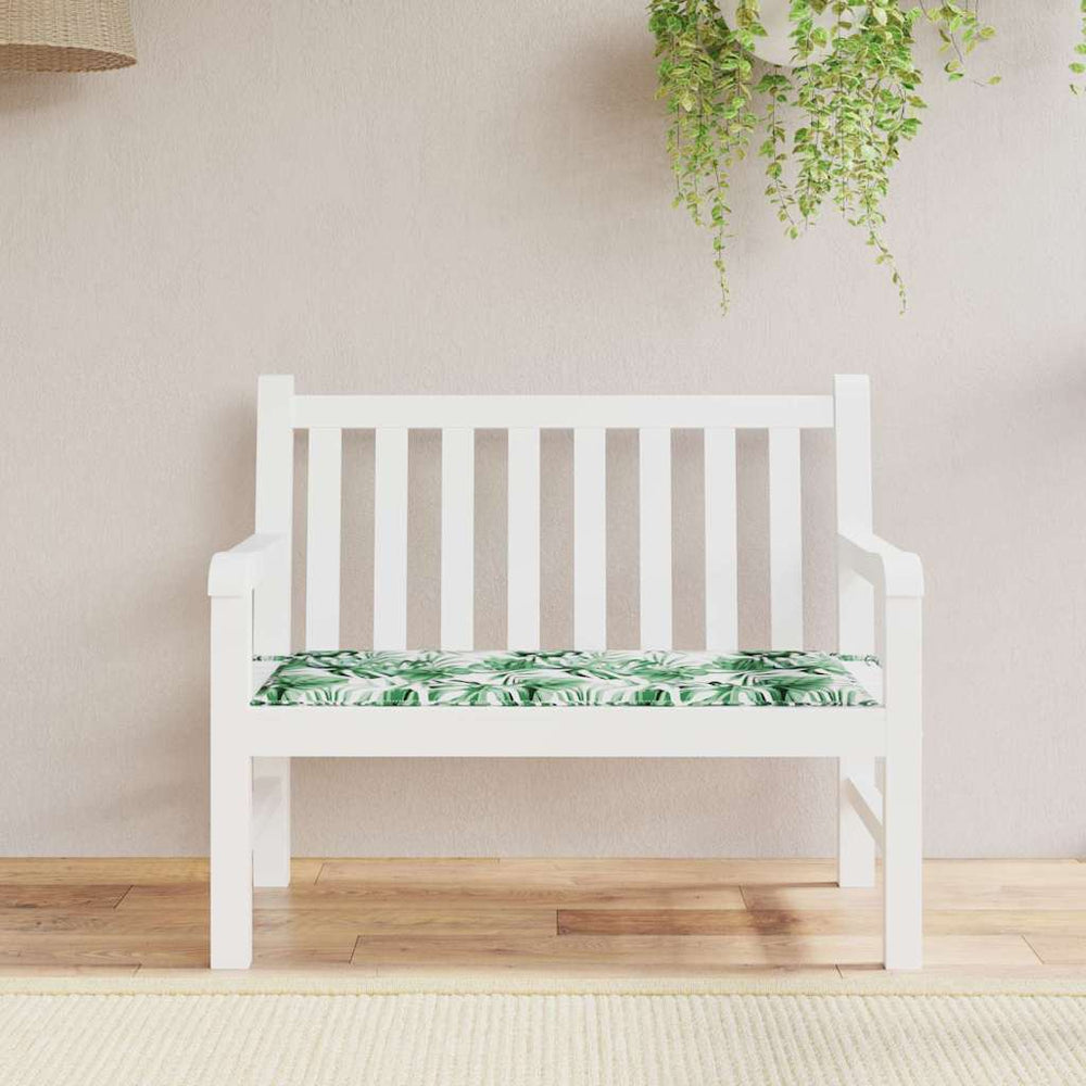 vidaXL Chair Cushion Leaf Pattern 100 x 50 x 3 cm Oxford Fabric