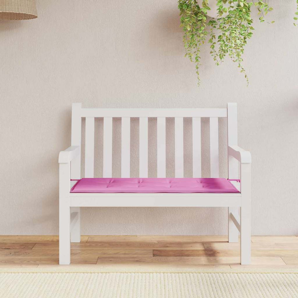 vidaXL Chair Pad Solid Pink 100 x 50 x 3 cm Oxford Fabric