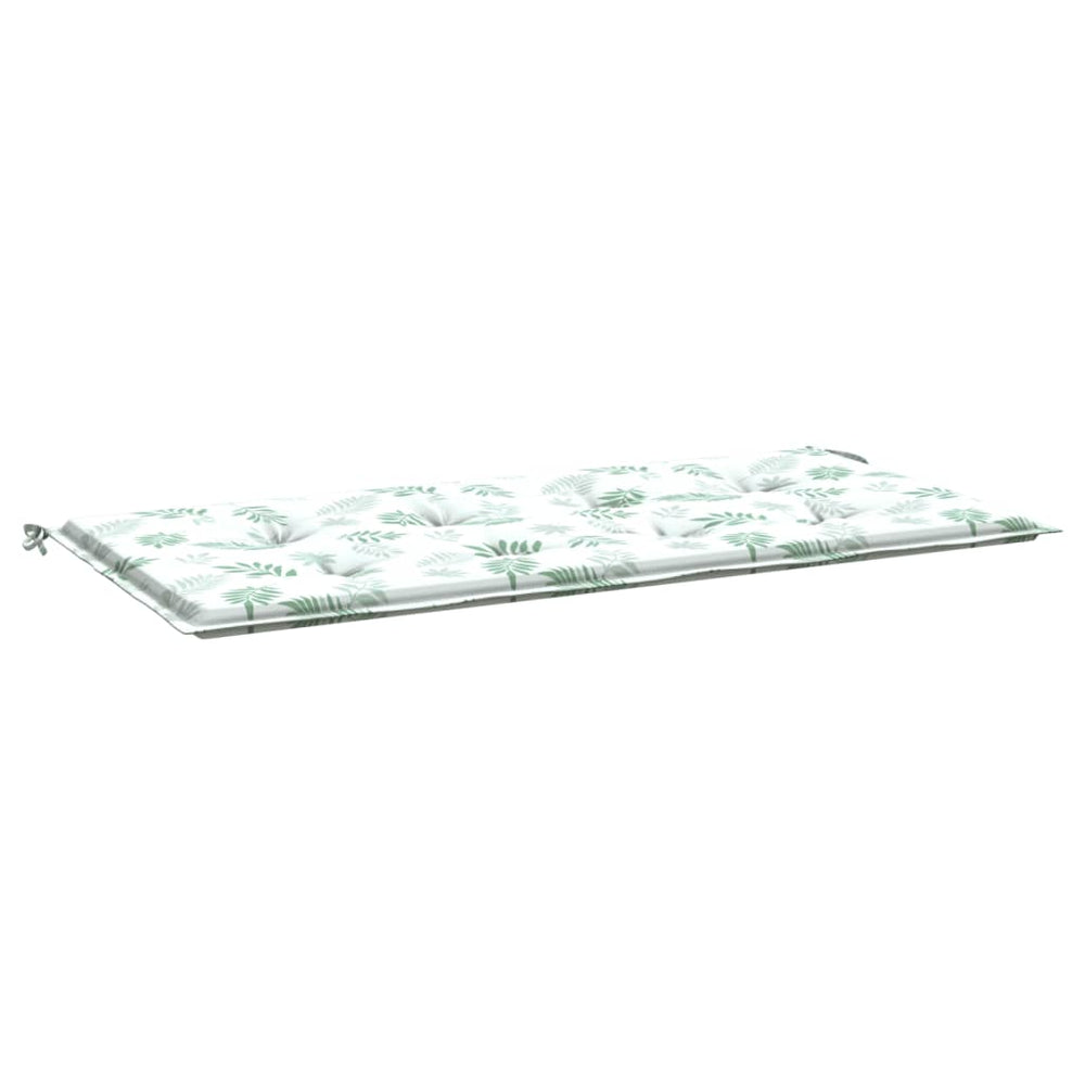 vidaXL Garden Bench Cushion Leaf Pattern 120x50x3 cm Oxford Fabric