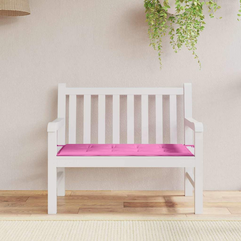 vidaXL Solid Pink Chair Cushion 120 x 50 x 3 cm Oxford Fabric