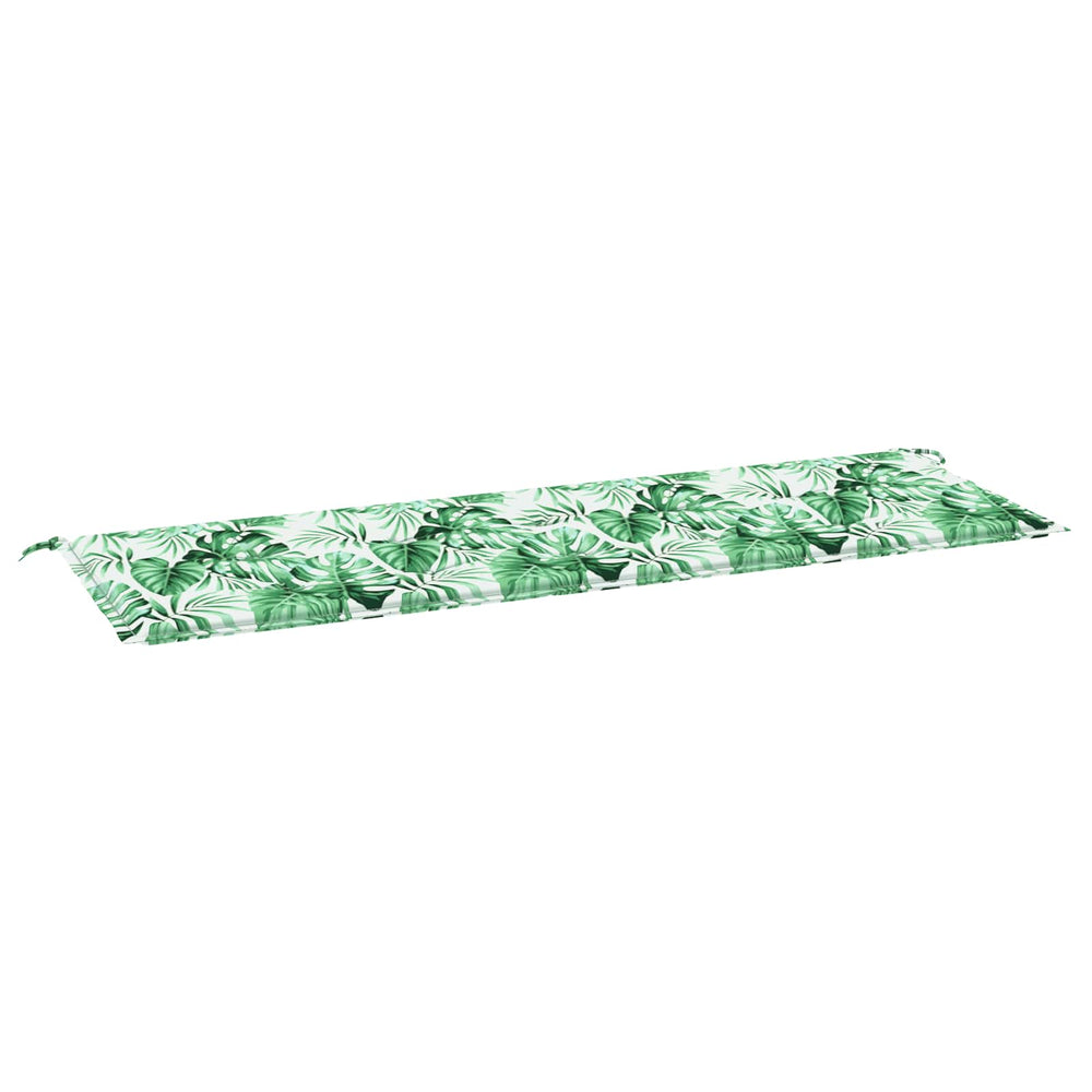 vidaXL Bench Cushion Leaf Pattern 150 x 50 x 3 cm Oxford Fabric
