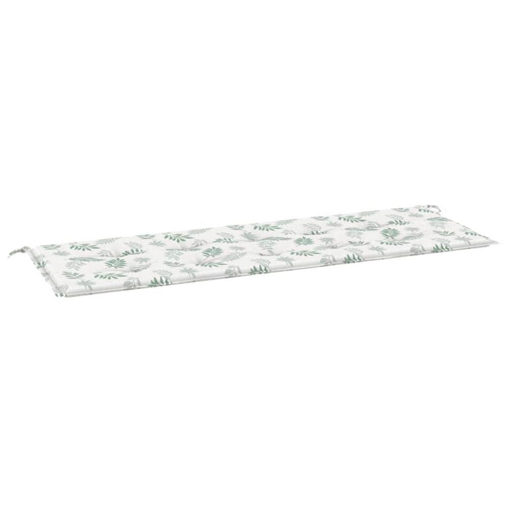 vidaXL Garden Bench Cushion Leaf Pattern 150x50x3 cm Oxford Fabric
