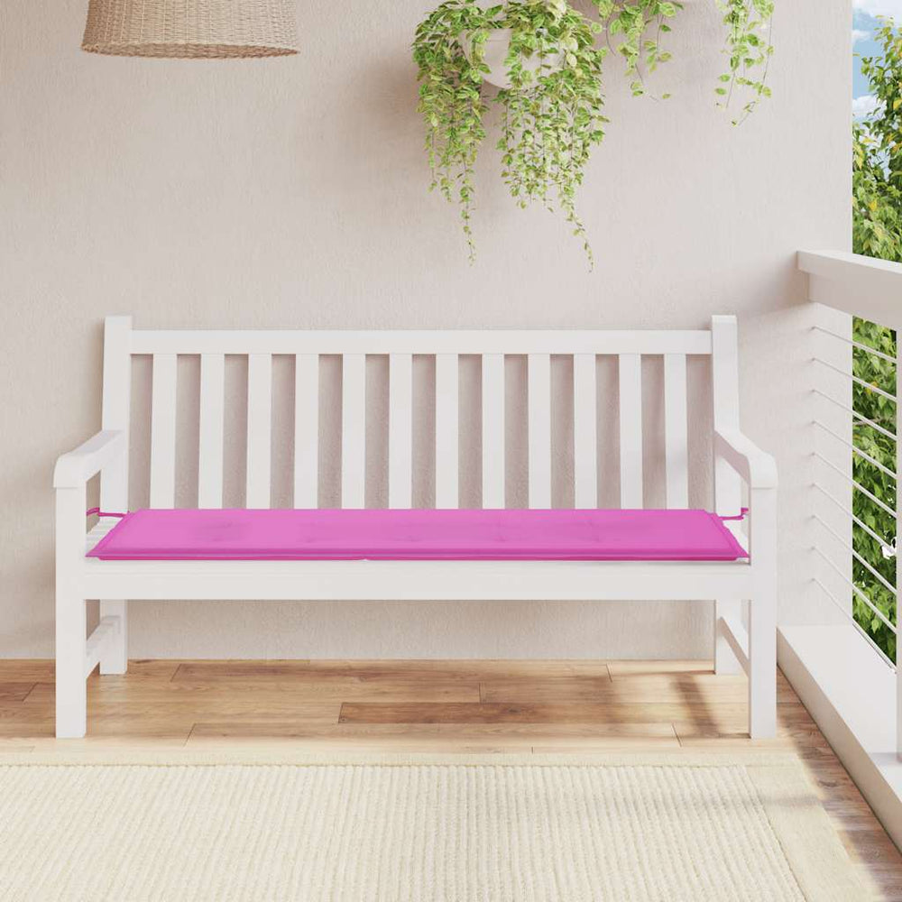 vidaXL Garden Bench Cushion Pink 150x50x4 cm Oxford Fabric
