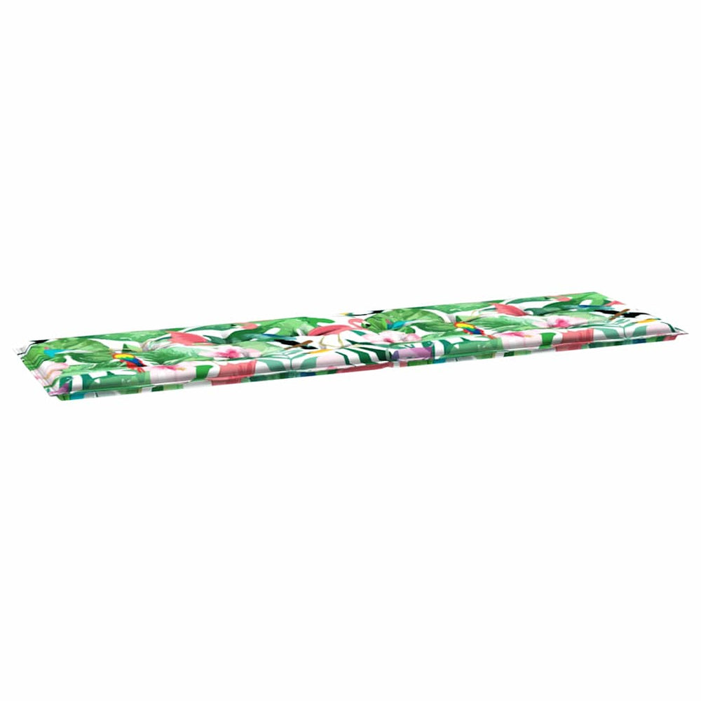vidaXL Floral Bench Cushion Multicolour 150 x 50 x 3 cm Oxford Fabric