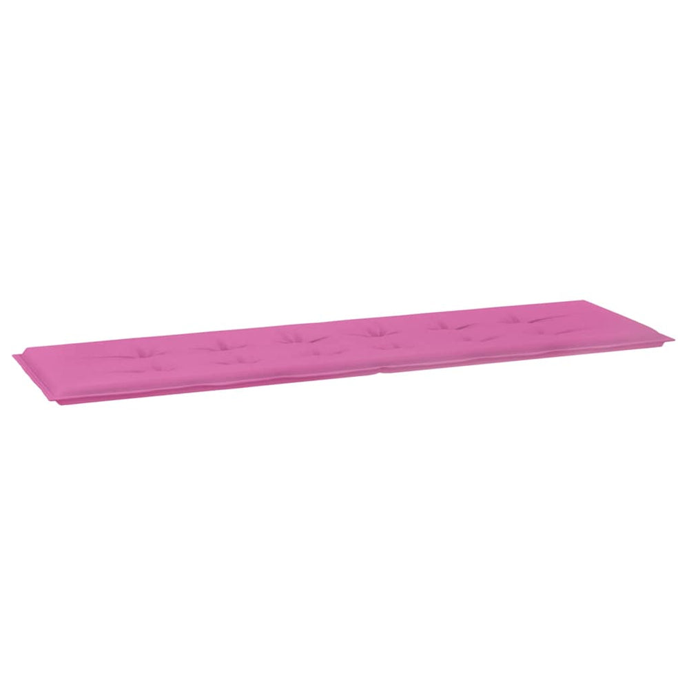 vidaXL Bench Cushion Solid Pink 150 x 50 x 3 cm Oxford Fabric