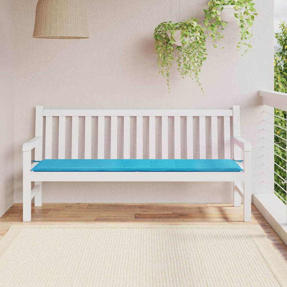 vidaXL Bench Cushion Solid Turquoise 150 x 50 x 3 cm Oxford Fabric